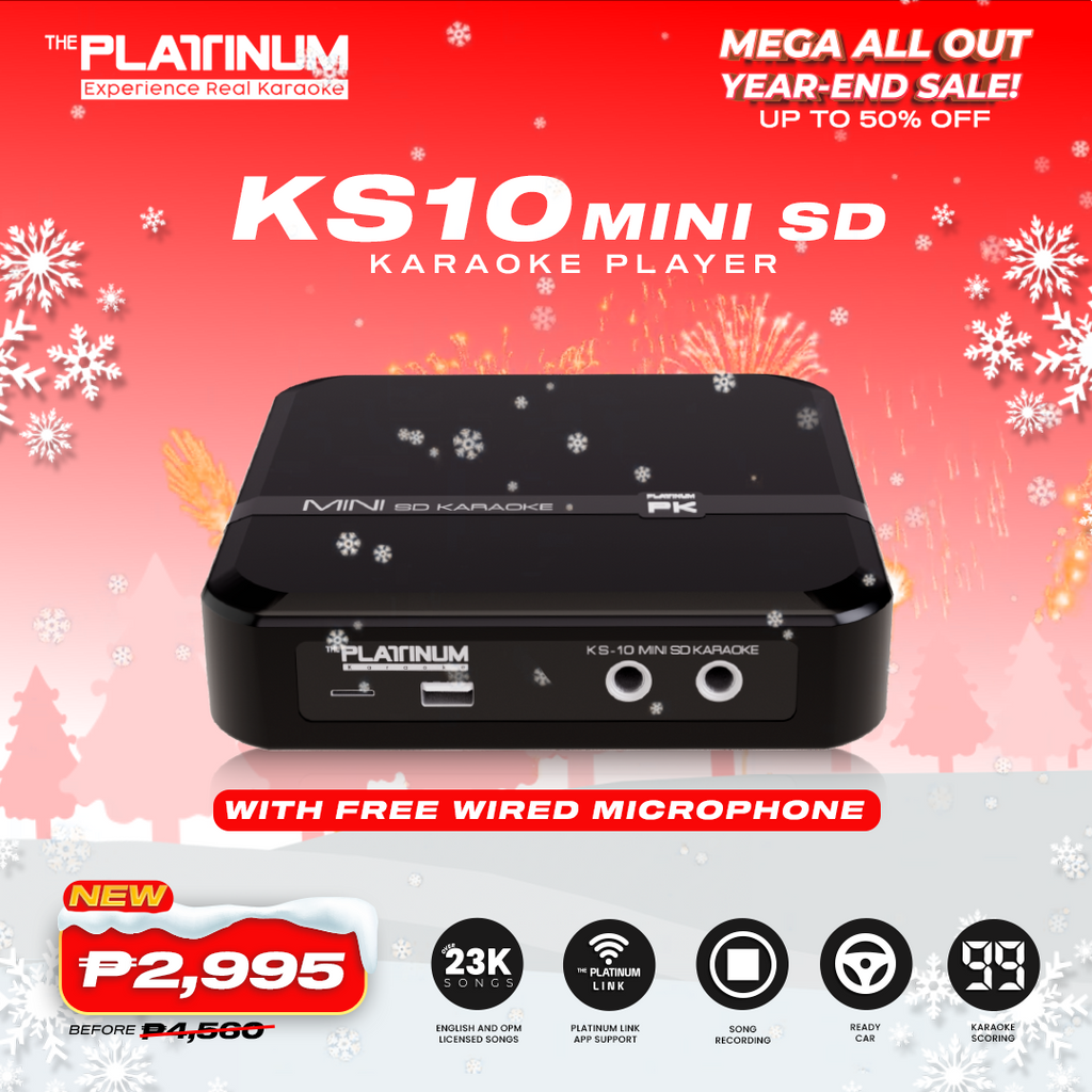 KS10 Mini SD Player with Wired Microphone