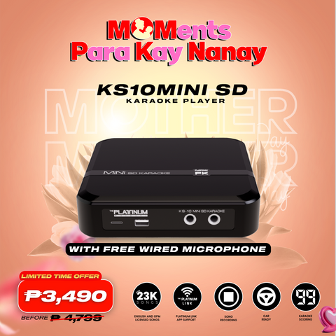 KS-10 Mini SD with Free Wired Microphone