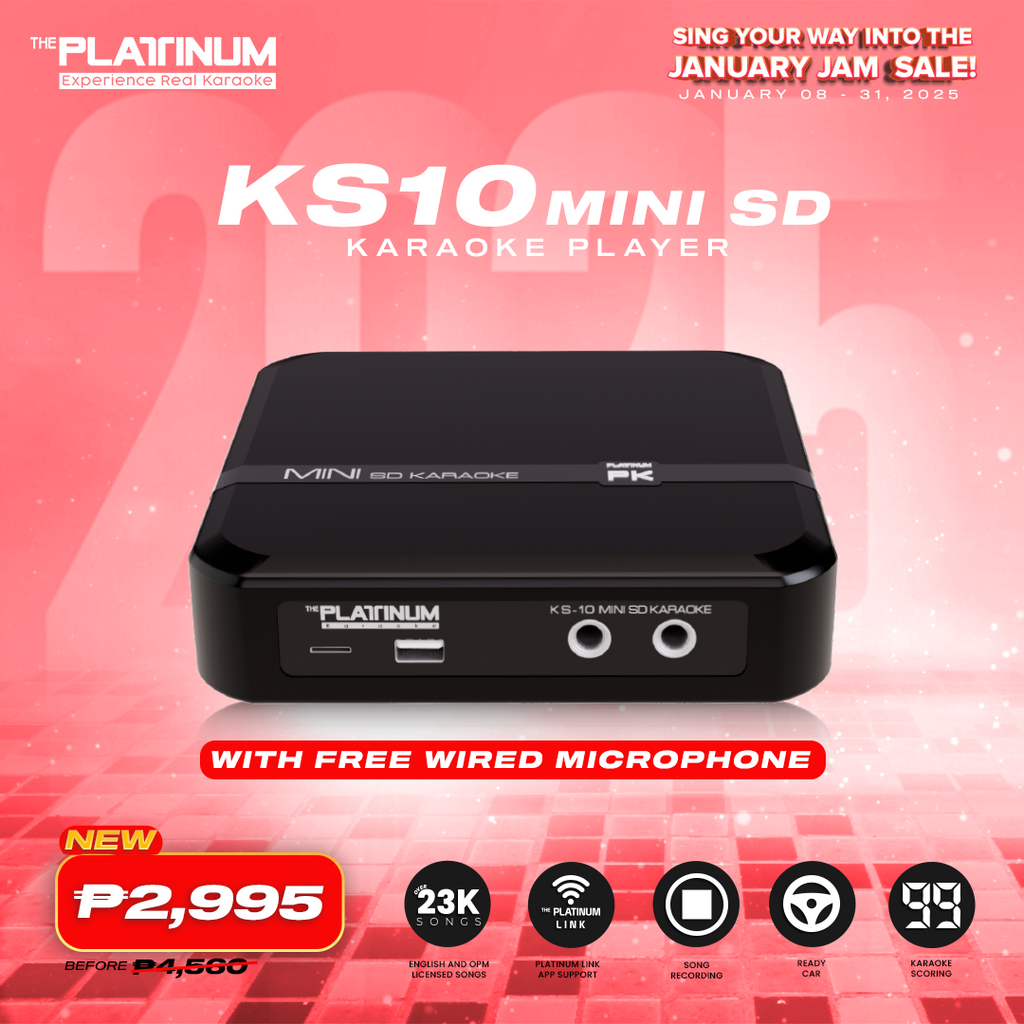 KS10 Mini SD Player with Wired Microphone