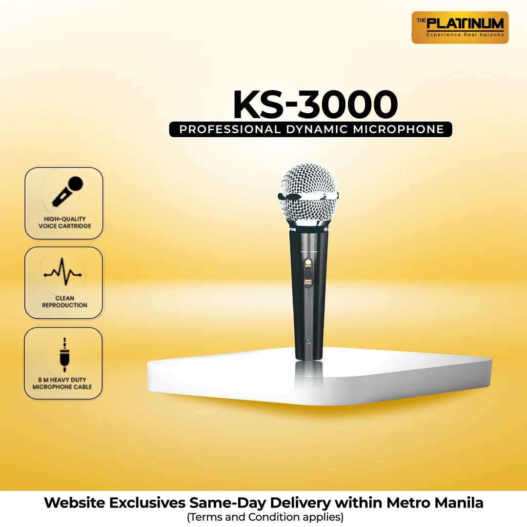 KS-3000 PROFESSIONAL DYNAMIC MICROPHONE