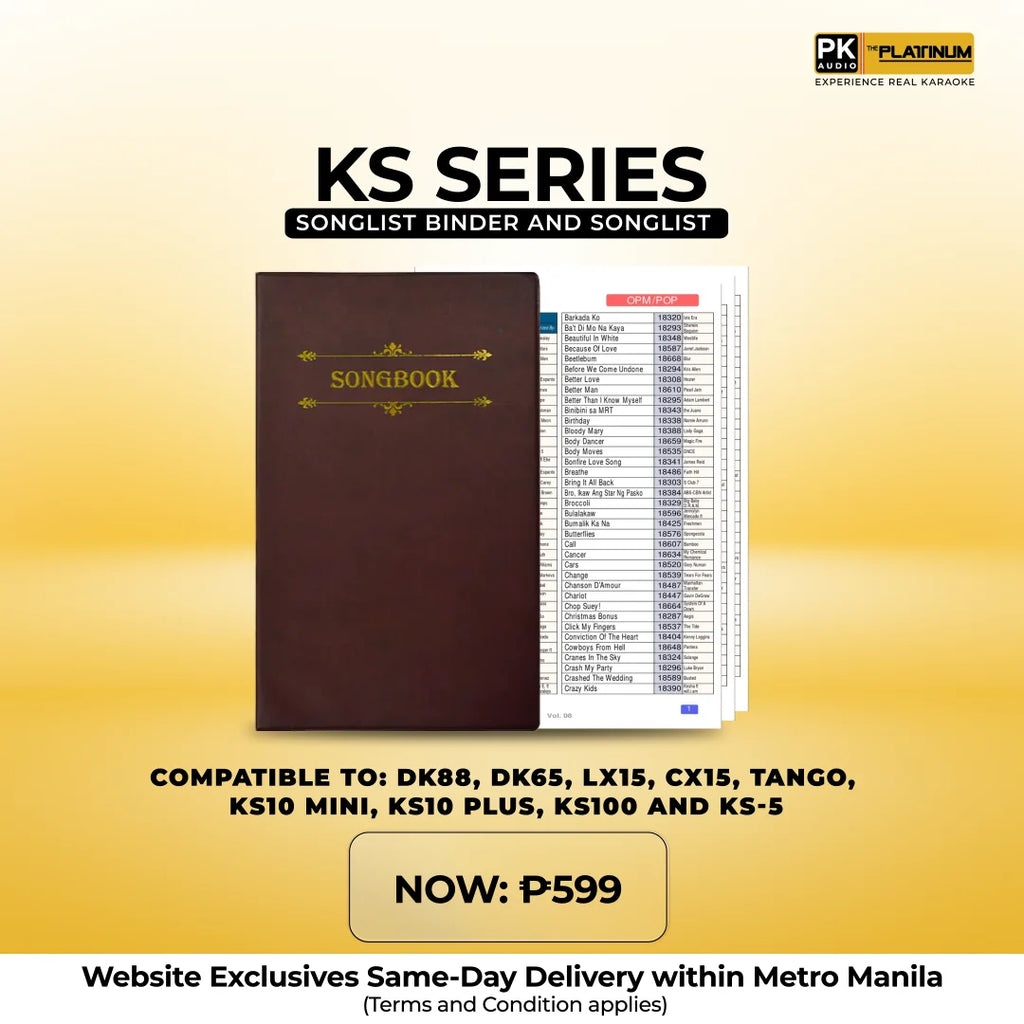 KS Series Songlist Binder & Songlist