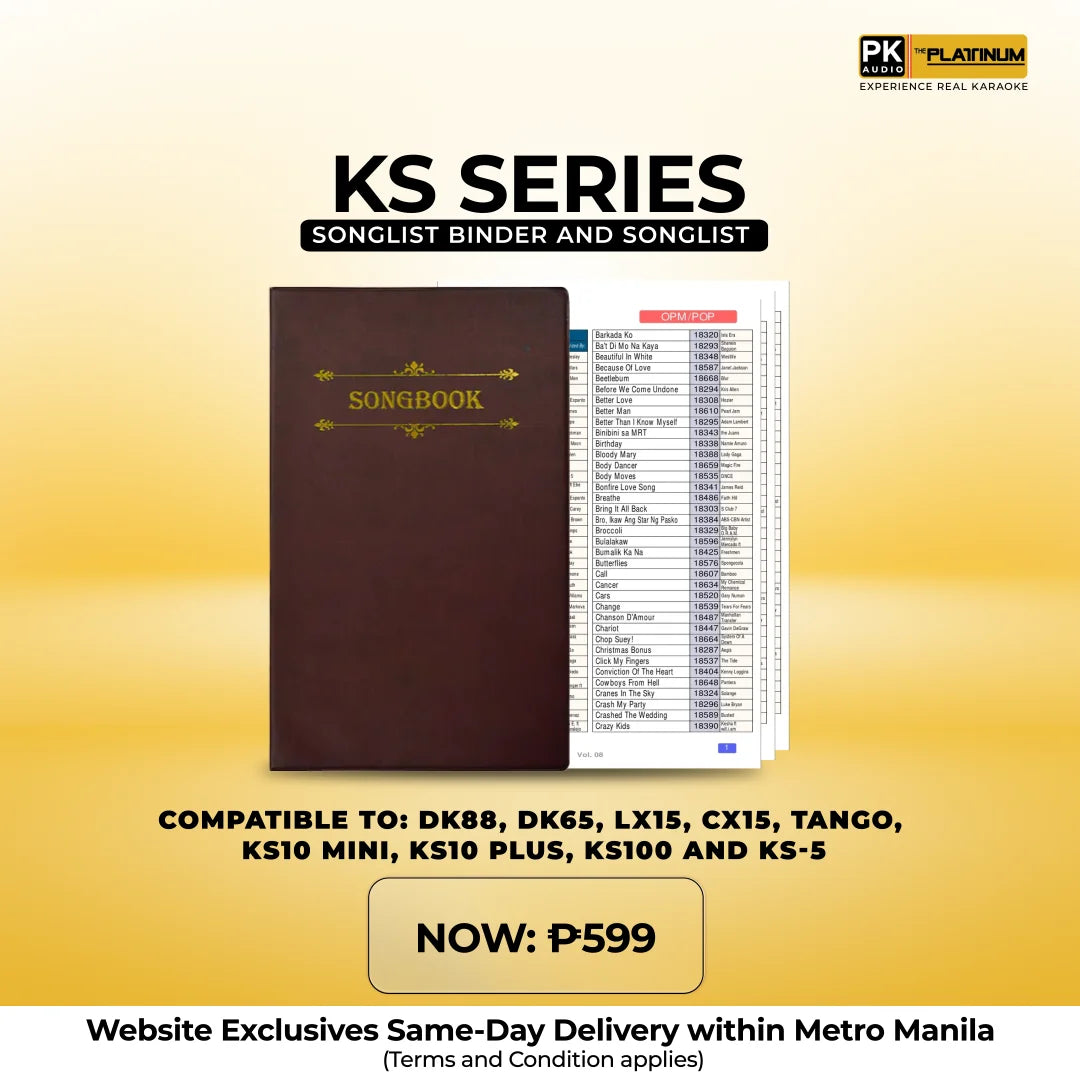 KS Series Songlist Binder & Songlist