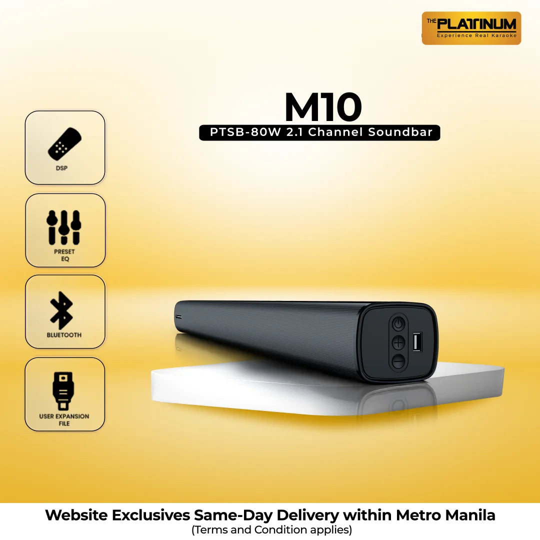 M10 PTSB-80W 2.1 Channel Soundbar