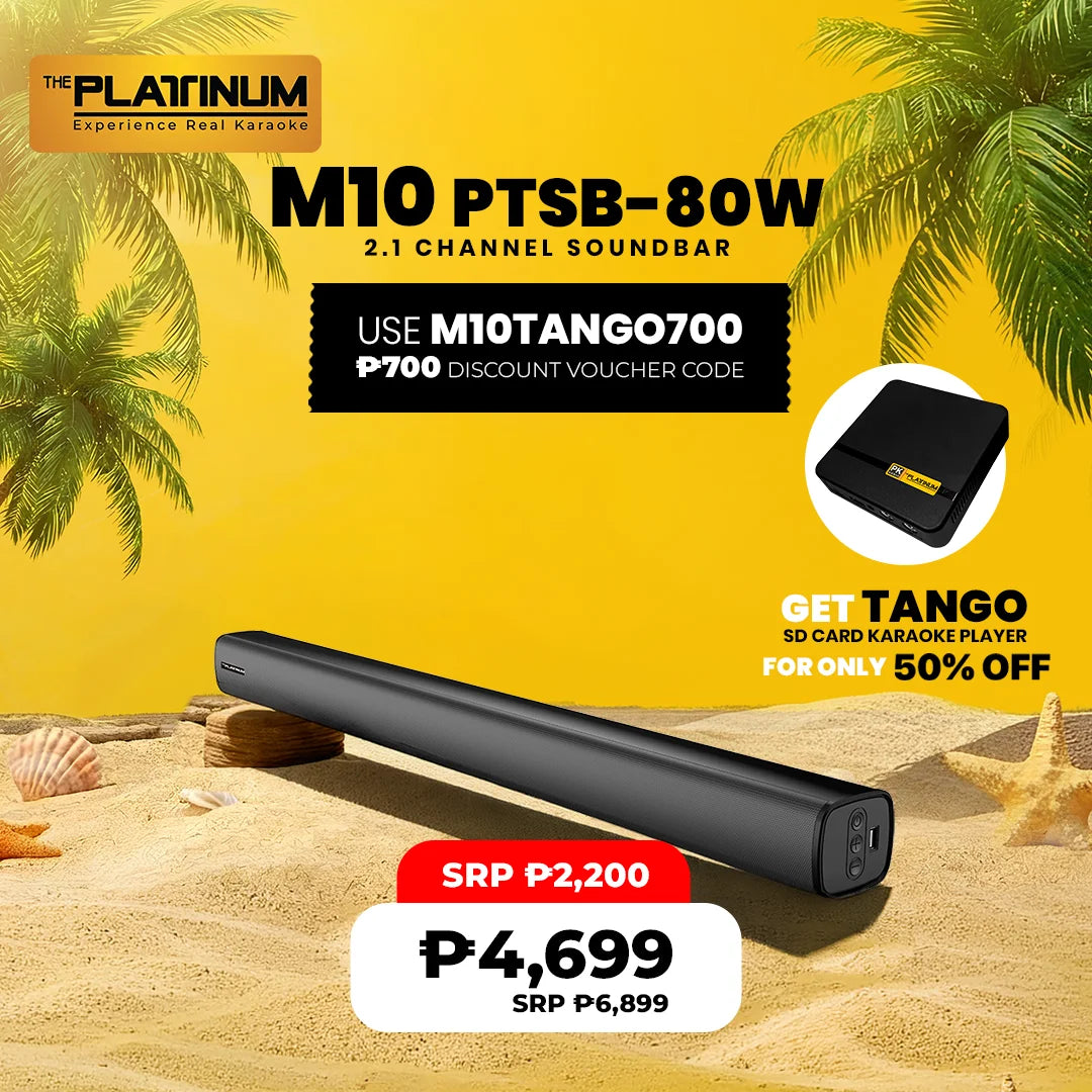 M10 2.1 Channel Soundbar System with Tango