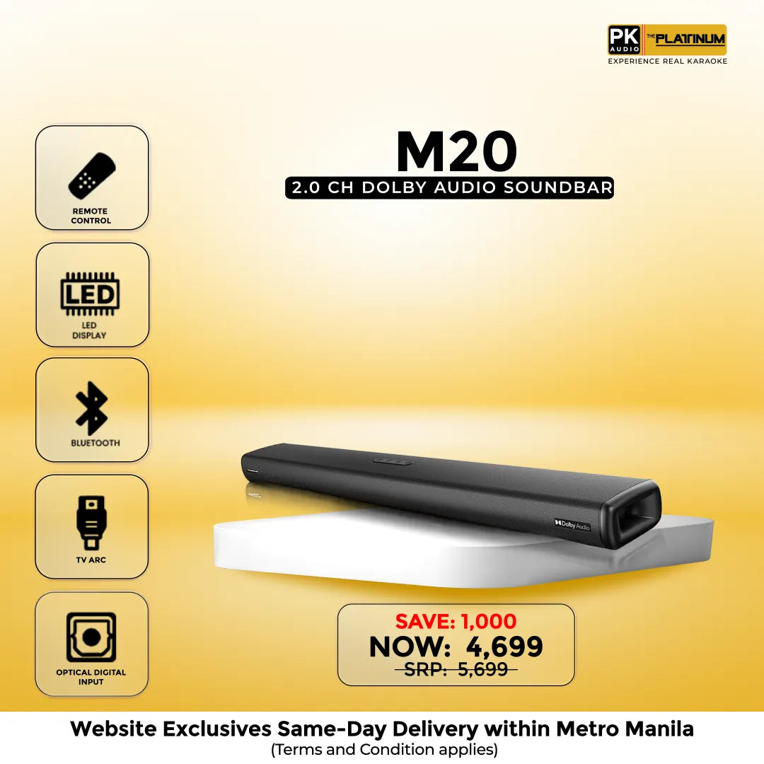 M20 2.0 CH Dolby Audio Soundbar