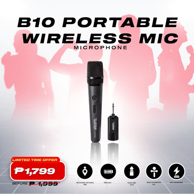 B10 Portable Wireless Microphone