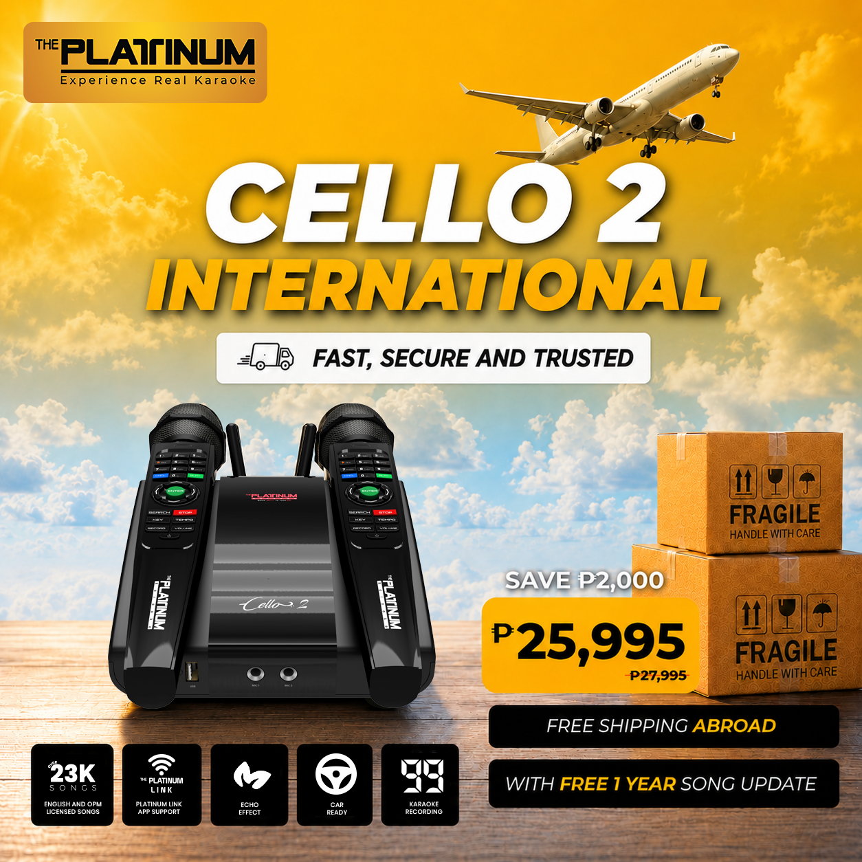CELLO 2 Free 1 Year Song Update - International