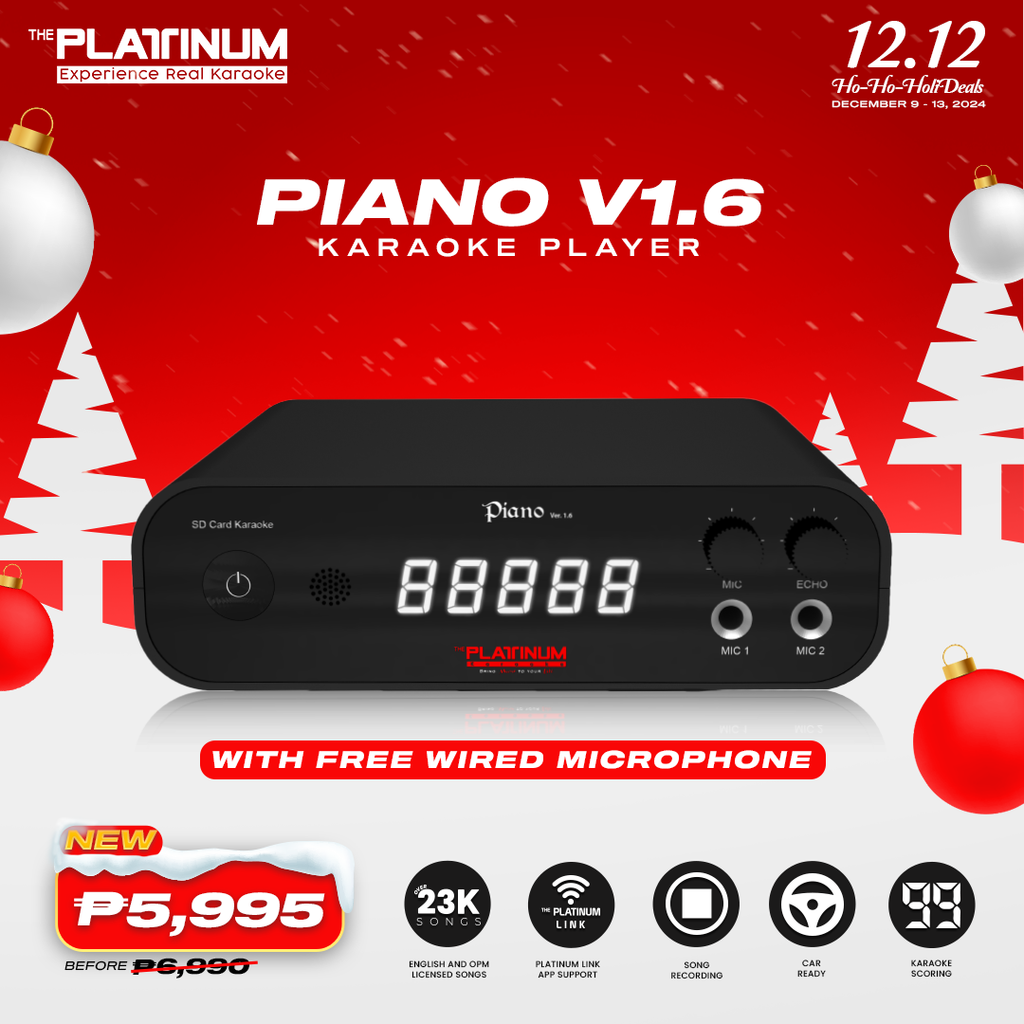 Piano V1.6 Player with Free Wired Mic