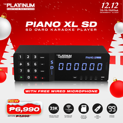 Piano XL SD Player with Free Wired Mic