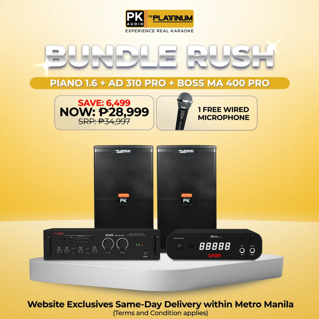 Piano 1.6 + AD-310 PRO + BOSS MA 400 PRO - Bundle Rush