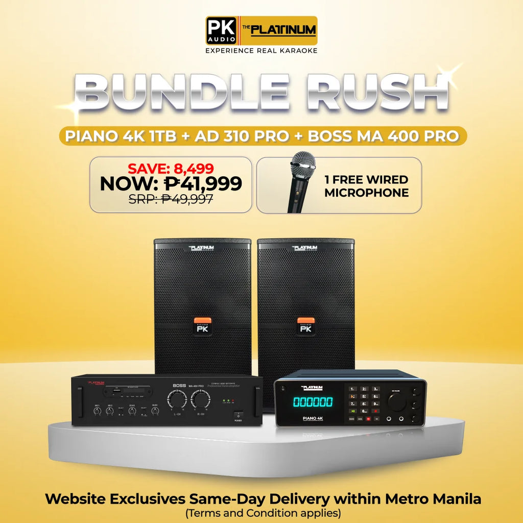 Piano 4K 1TB + AD-310 PRO + BOSS MA 400 PRO - Bundle Rush