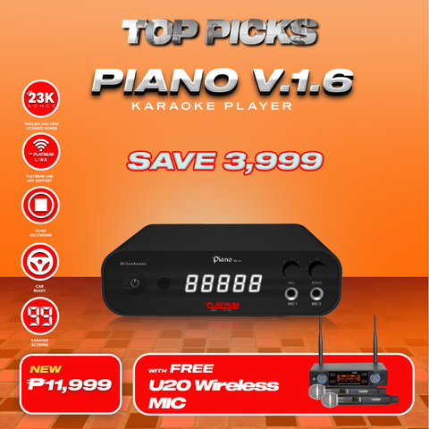 Piano v1.6 with FREE U20 Wireless Mic