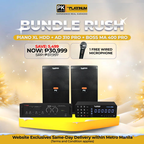 Piano XL HDD + AD-310 PRO + BOSS MA 400 PRO - Bundle Rush