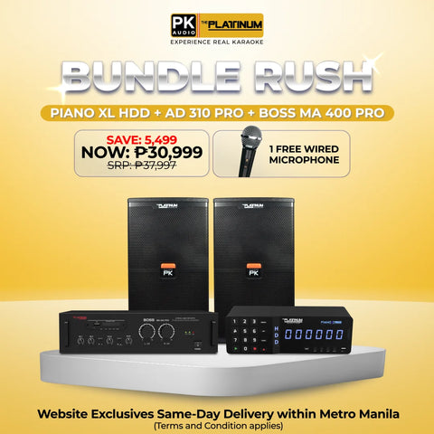 Piano XL HDD + AD-310 PRO + BOSS MA 400 PRO - Bundle Rush