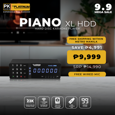 Piano XL HDD with Free 1 Wired Microphone