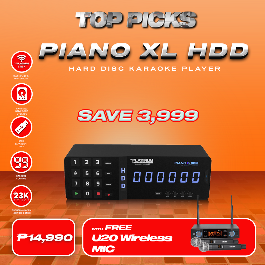 Piano XL HDD with U20 Wireless Mic