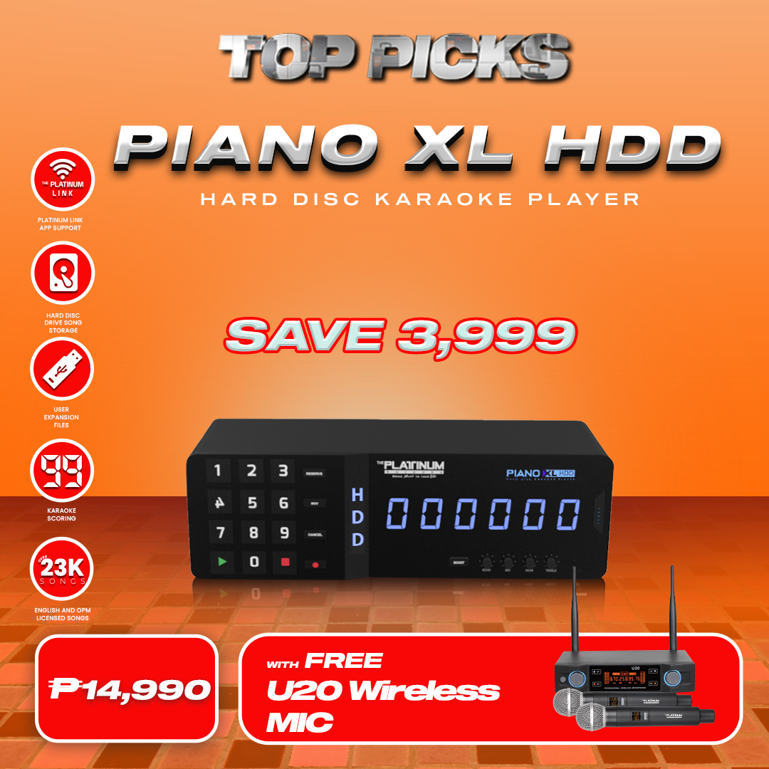 Piano XL HDD with U20 Wireless Mic