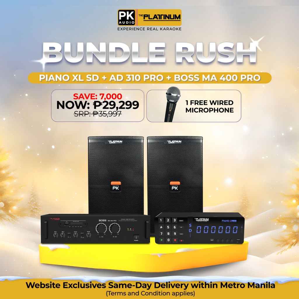 Piano XL SD + AD-310 PRO + BOSS MA 400 PRO - Bundle Rush