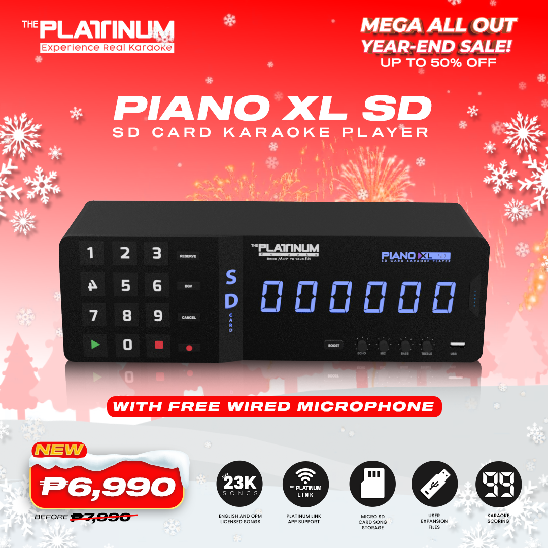 Piano XL SD Player with Free Wired Mic