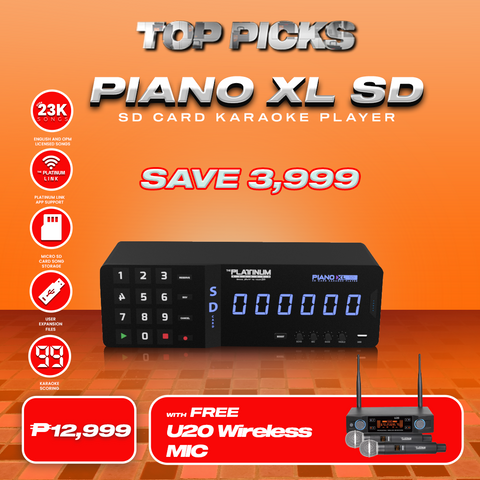 Piano XL SD with FREE U20 Wireless Mic