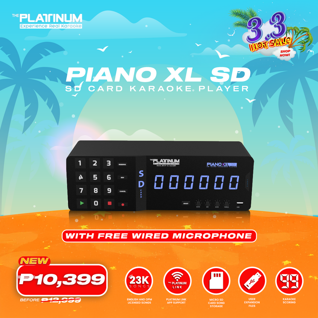 Piano XL SD with Free Wired Microphone