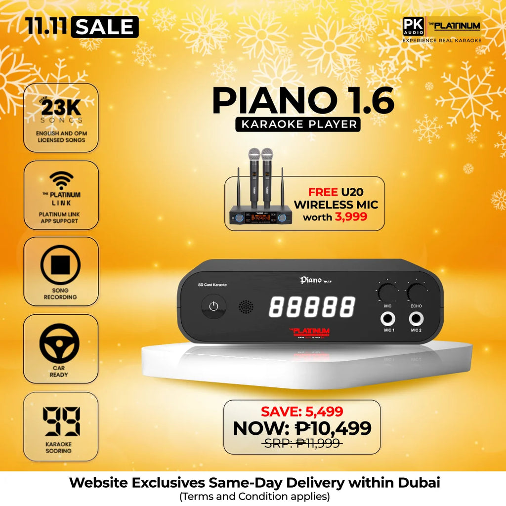 Piano v1.6 with U20 Wireless Mic