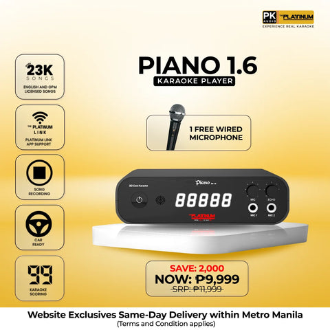 Piano 1.6 with Free Wired Microphone