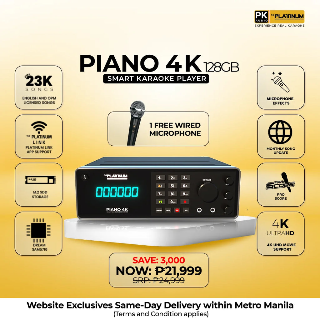 PIANO 4K 128GB SMART SSD KARAOKE PLAYER