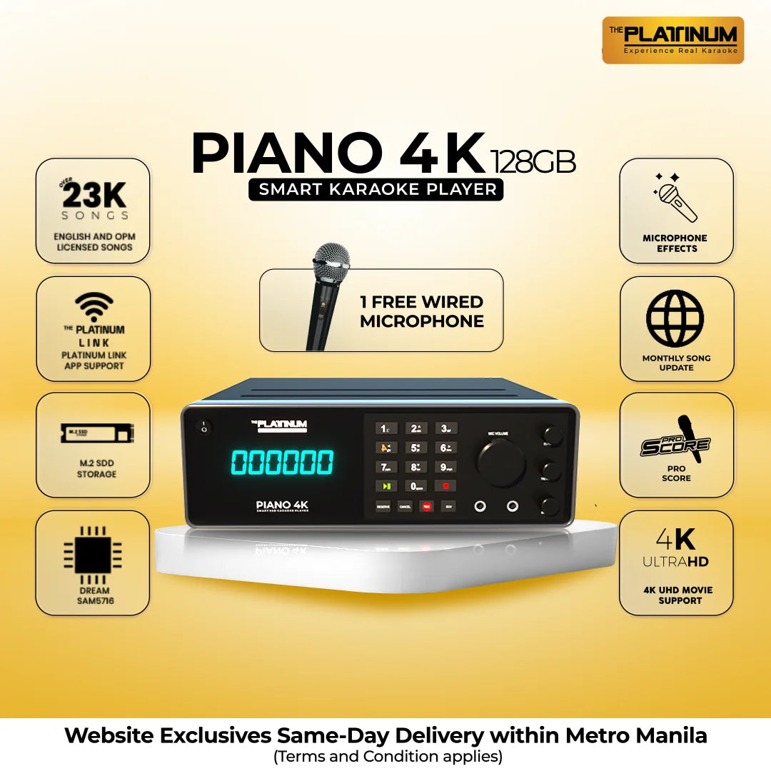 PIANO 4K 128GB SMART SSD KARAOKE PLAYER