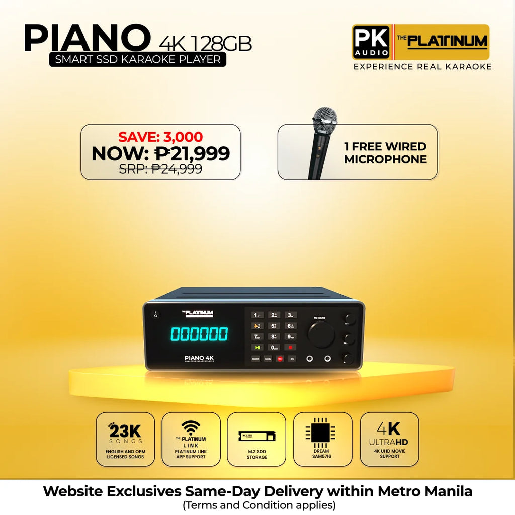 PIANO 4K 128GB SMART SSD KARAOKE PLAYER