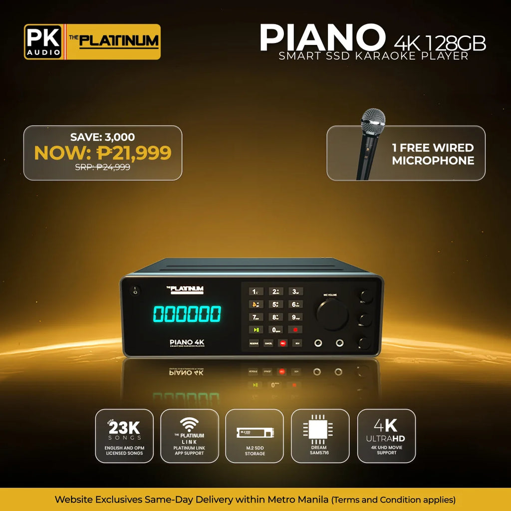 PIANO 4K 128GB SMART SSD KARAOKE PLAYER