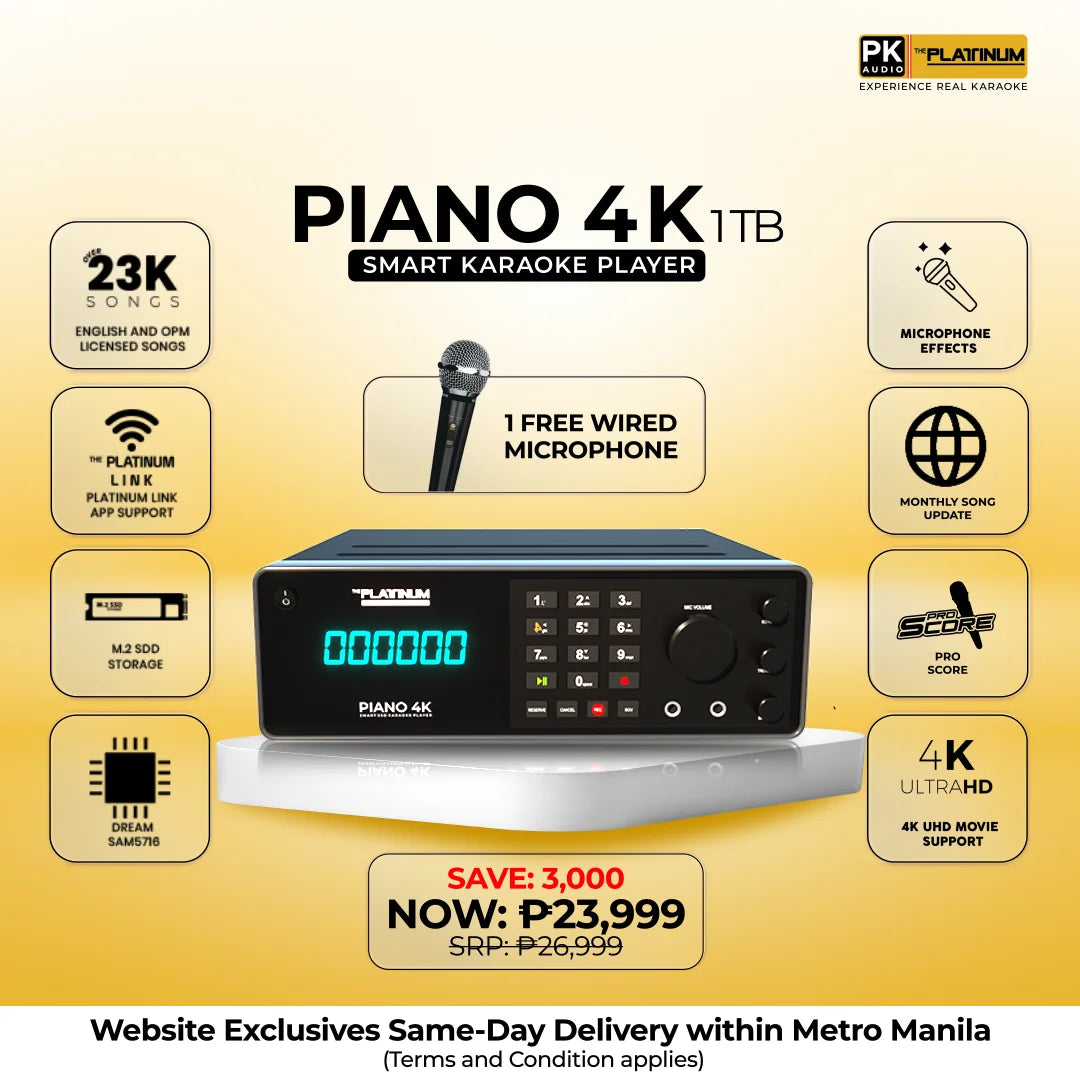 PIANO 4K 1TB SMART SSD KARAOKE PLAYER