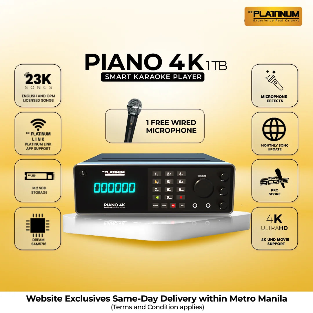 PIANO 4K 1TB SMART SSD KARAOKE PLAYER