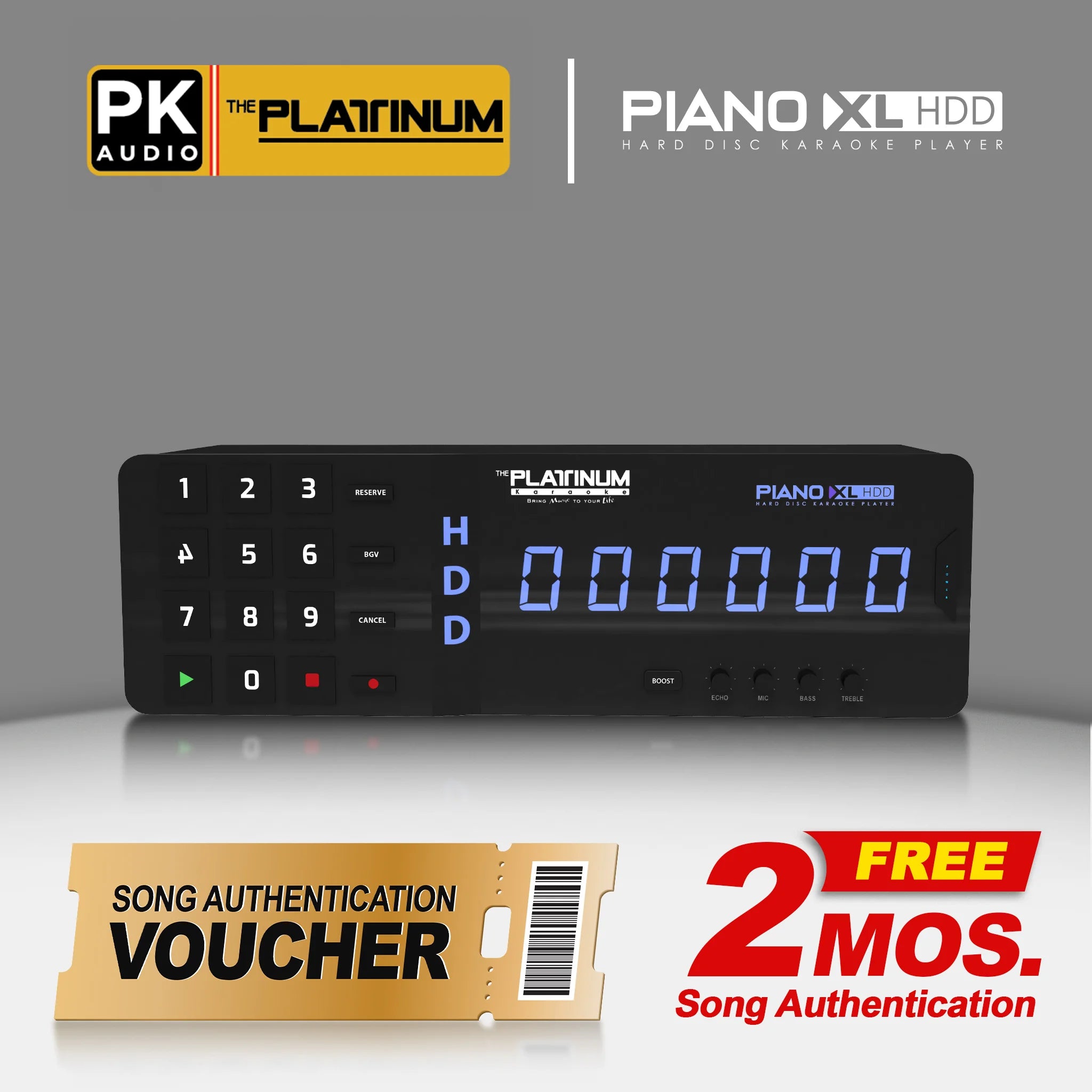 12 Months Song Authentication for Piano XL HDD