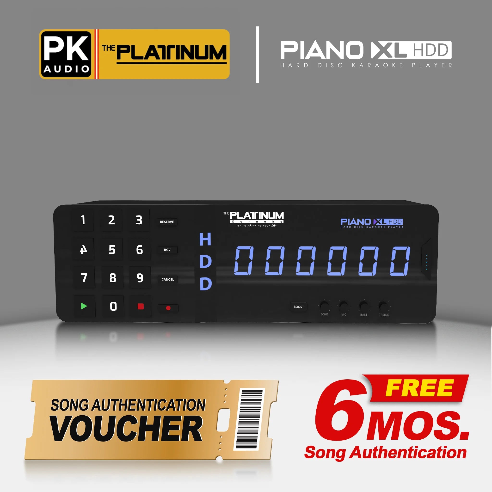 24 Months Song Authentication for Piano XL HDD