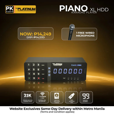 Piano XL HDD with Free Wired Microphone