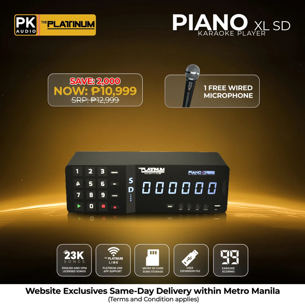 Piano XL SD with Free Wired Microphone