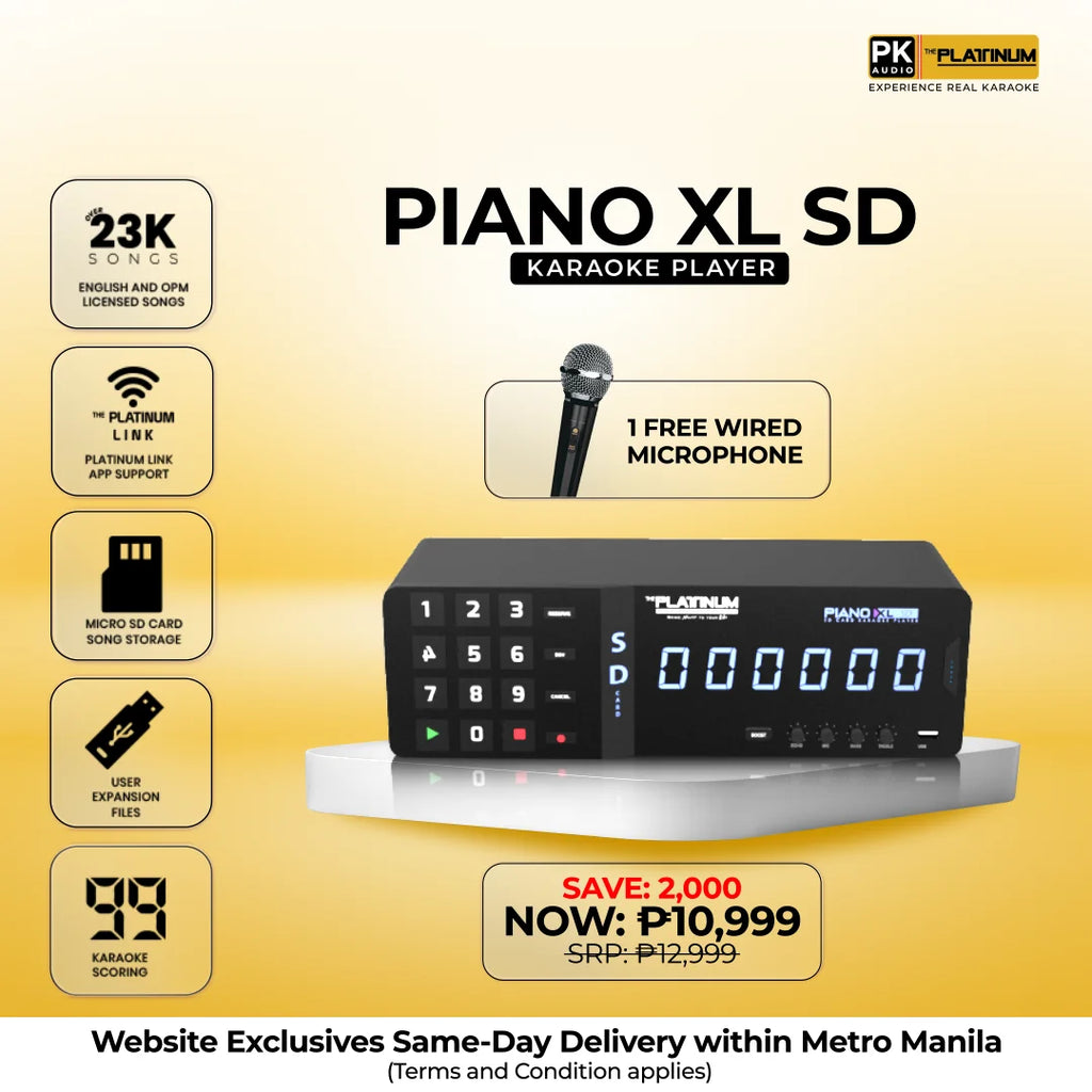 Piano XL SD with Free Wired Microphone