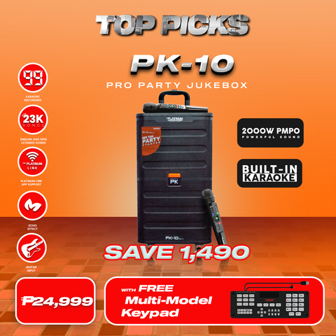 PK-10 TROLLEY SPEAKER with Free Multi-Model Keypad