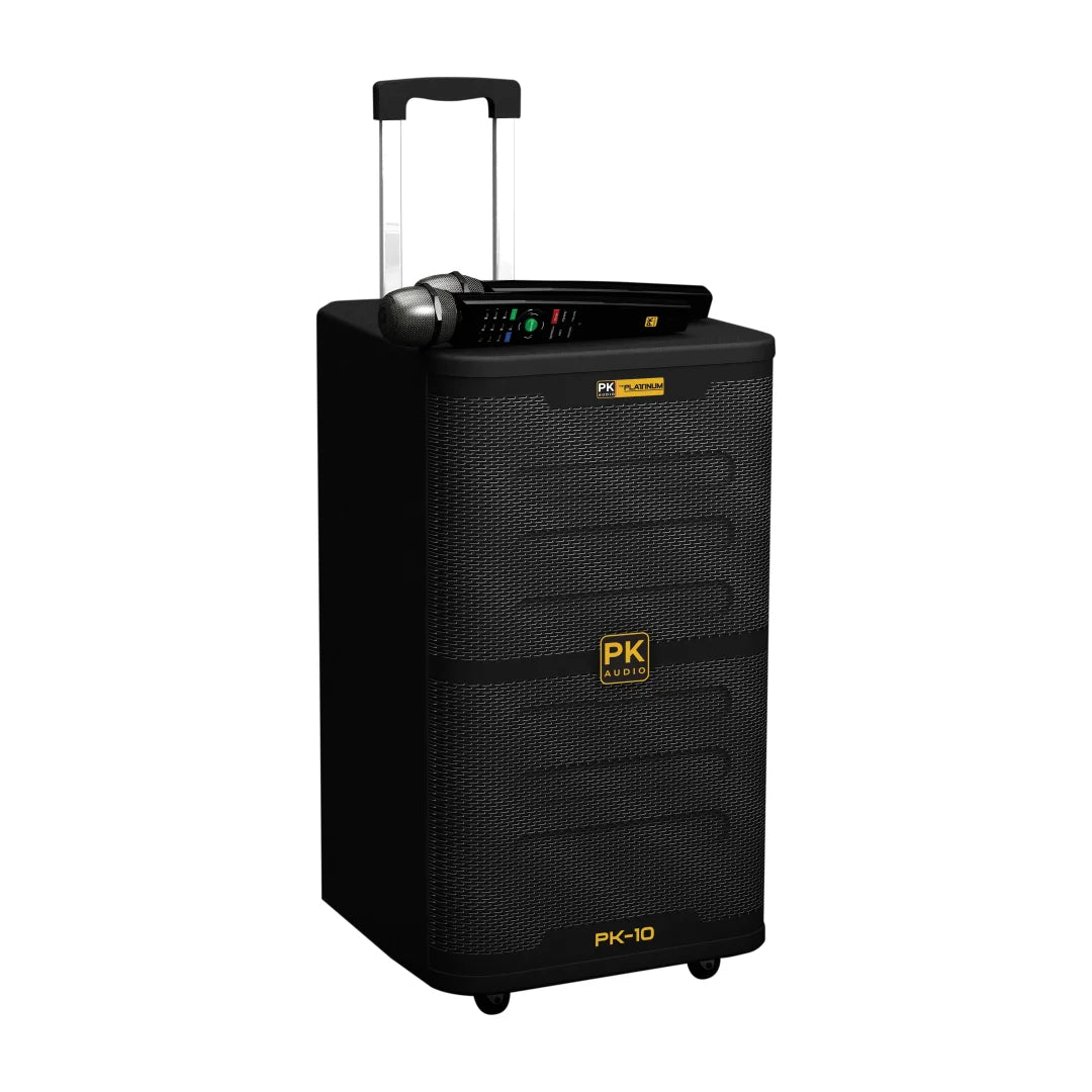 PK-10 All-in-one party speaker with UHF wireless keypad microphone