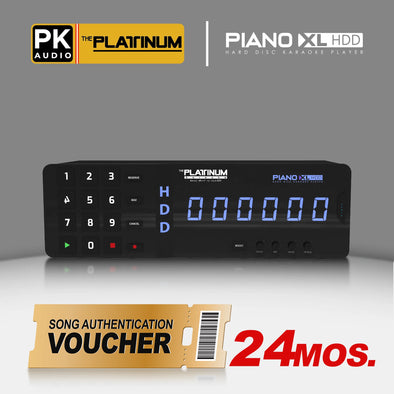 24 Months Song Authentication for Piano XL HDD