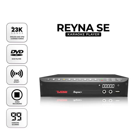 REYNA SE Professional Karaoke DVD Player with Free Wired Microphone