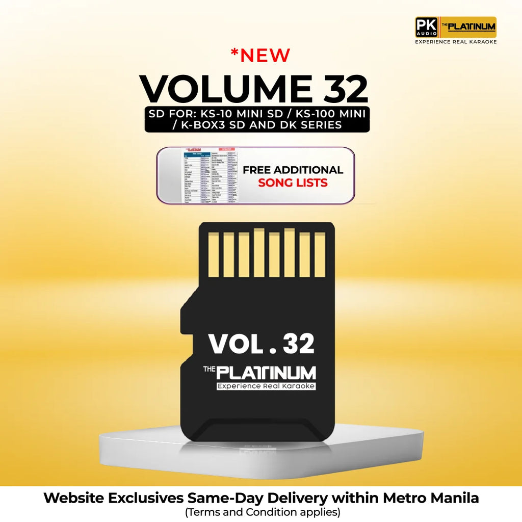 Vol.32 SD Card - KS-10 MINI SD, KS-100 MINIBOX, K-BOX3 SD and DK Series