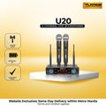 U20 2 CHANNEL UHF MICROPHONE