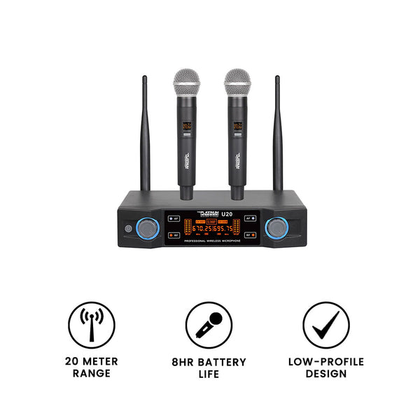 U20 Wireless Mic Platinumkaraoke