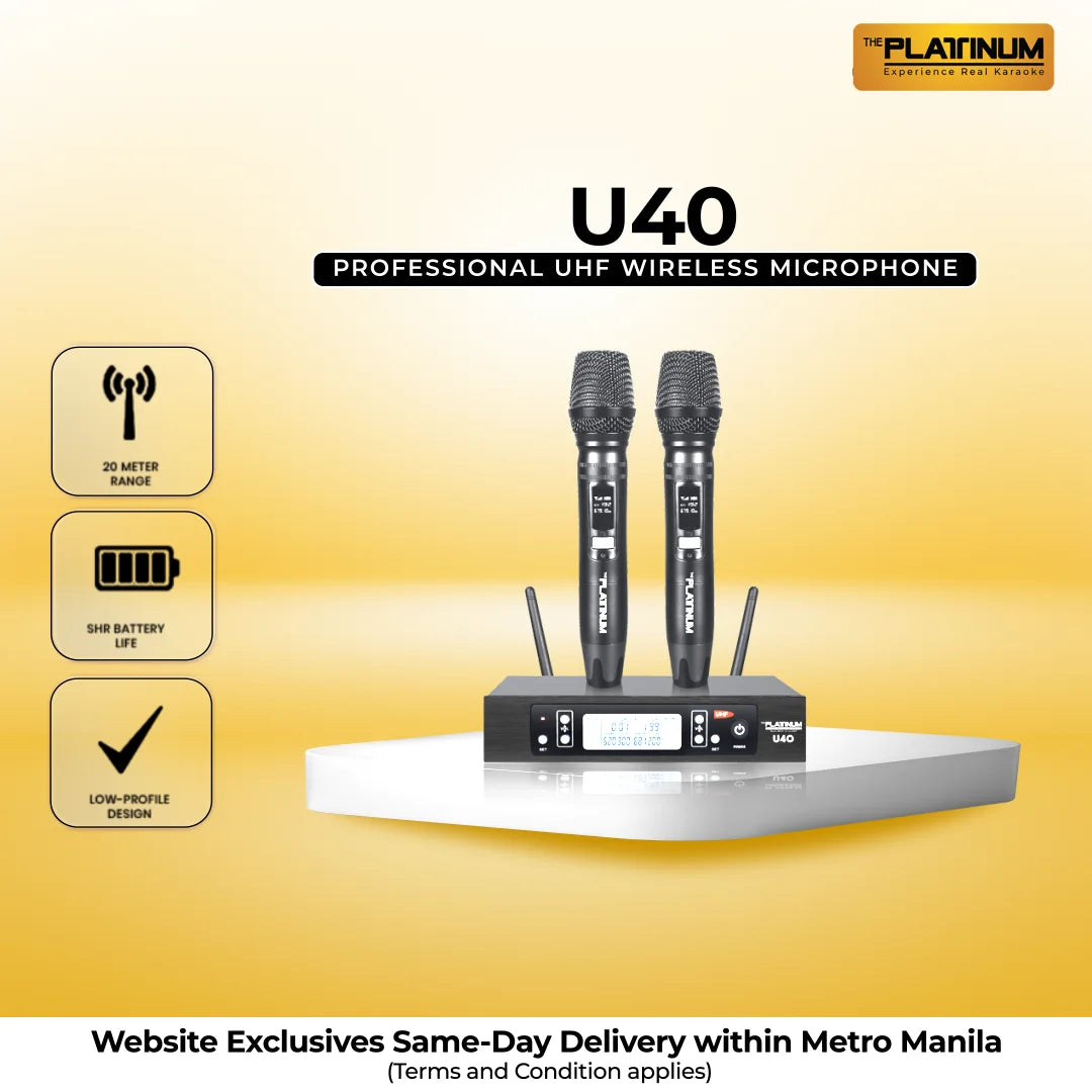 U40 PROFESSIONAL UHF WIRELESS MICROPHONE