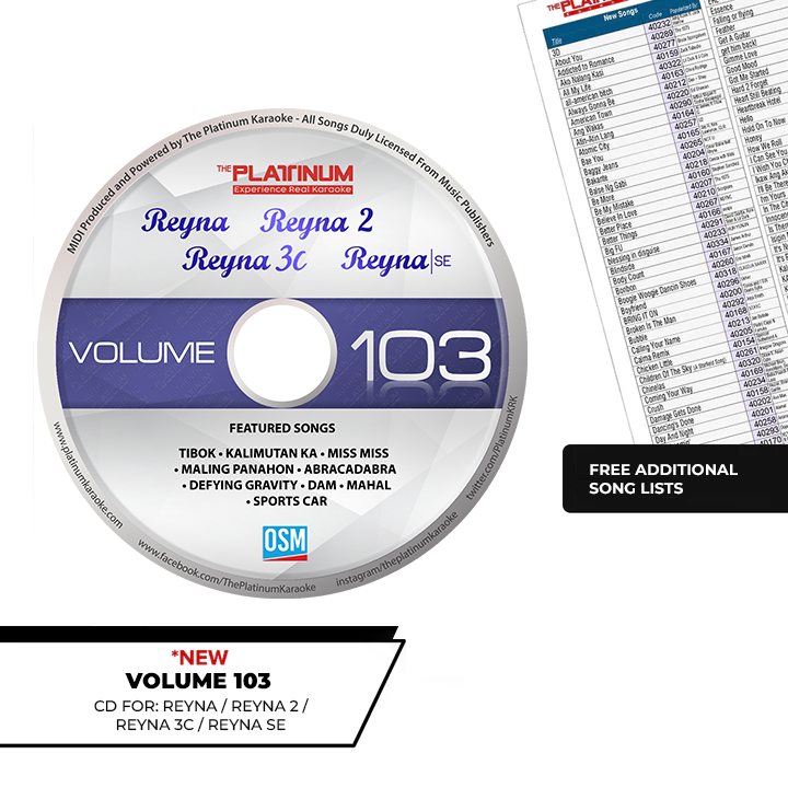 Volume 103 Reyna /2/3C/SE