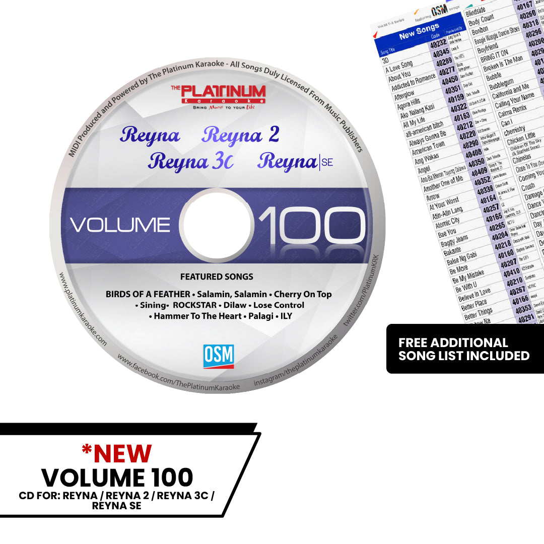 Volume 100 Reyna /2/3C/SE