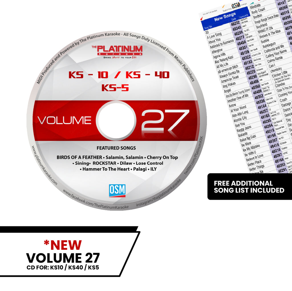 Volume 27 KS10/KS40/KS5/KS-1