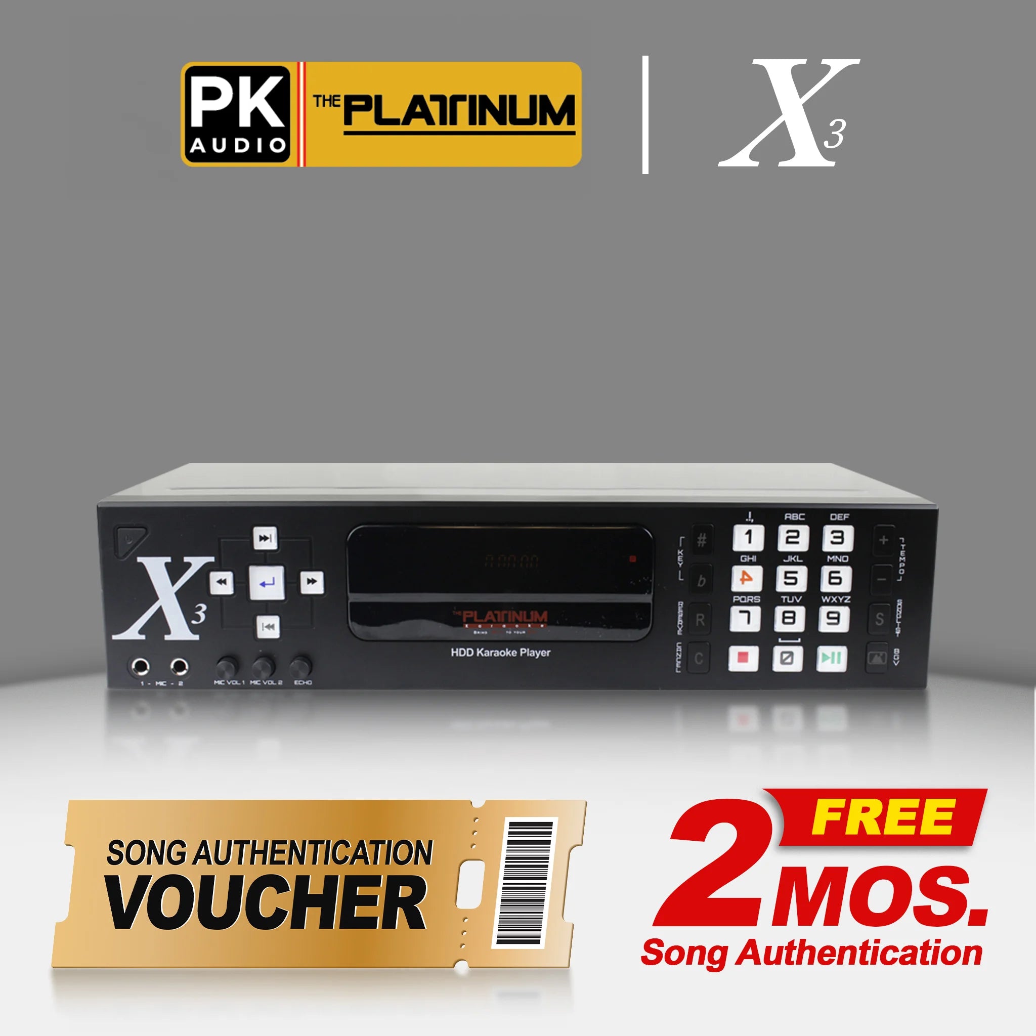 12 Months Song Authentication for X-3